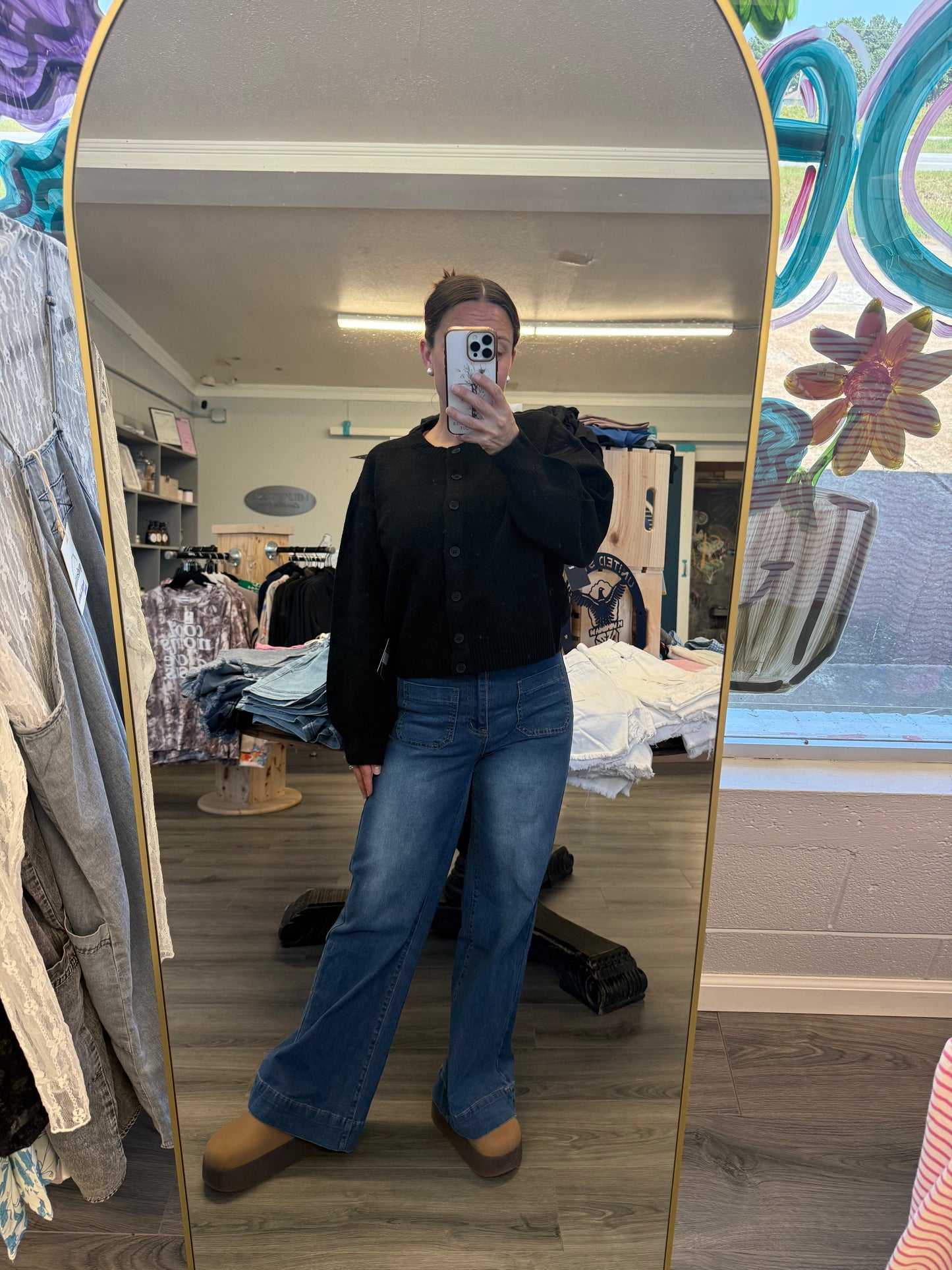Vintage High Waist Wide Leg