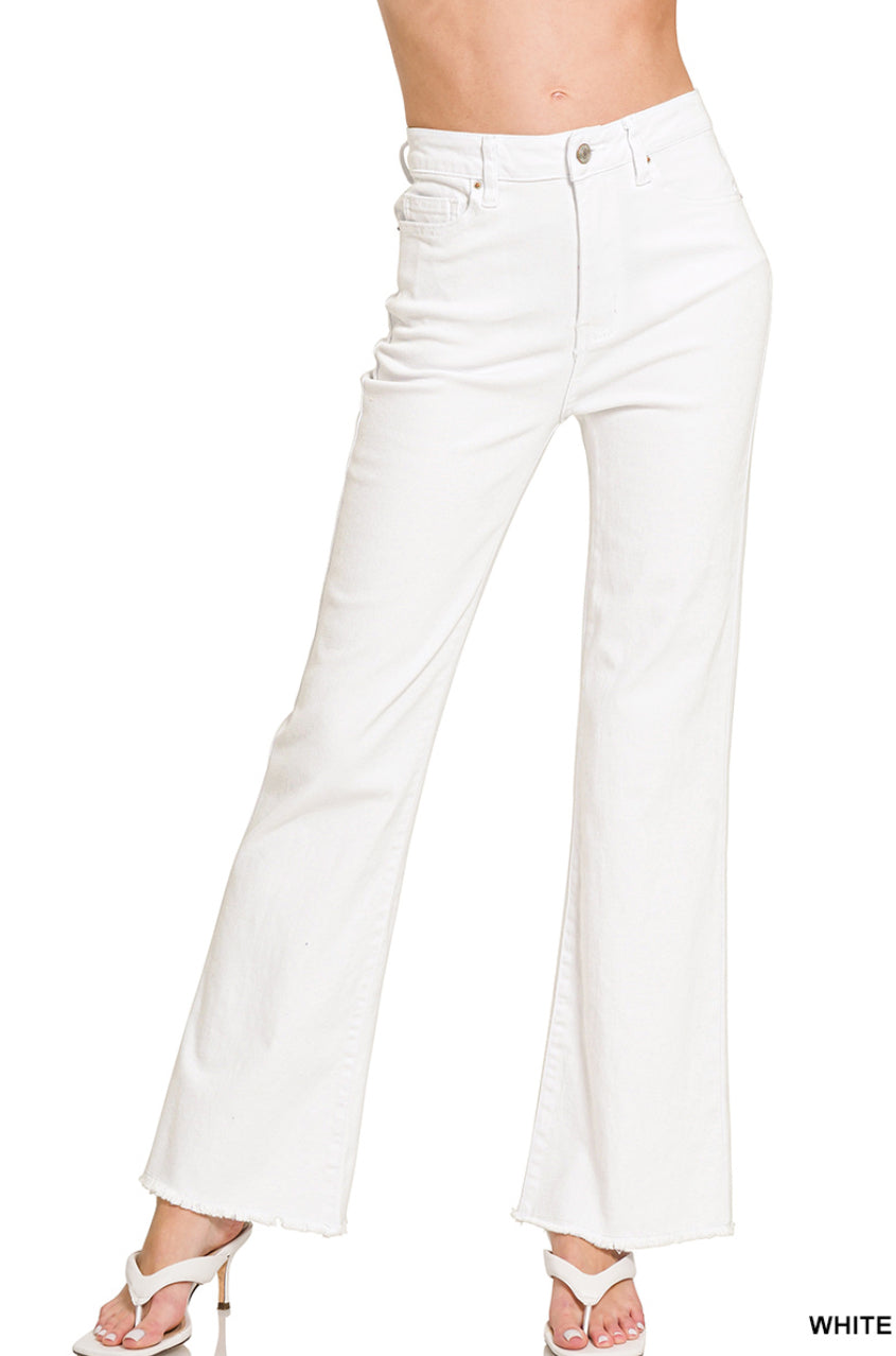 Acid Washed Frayed Jeans (31”)