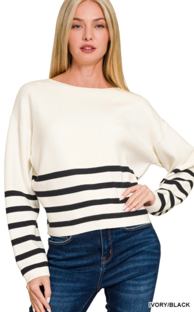 Striped Charm Sweater