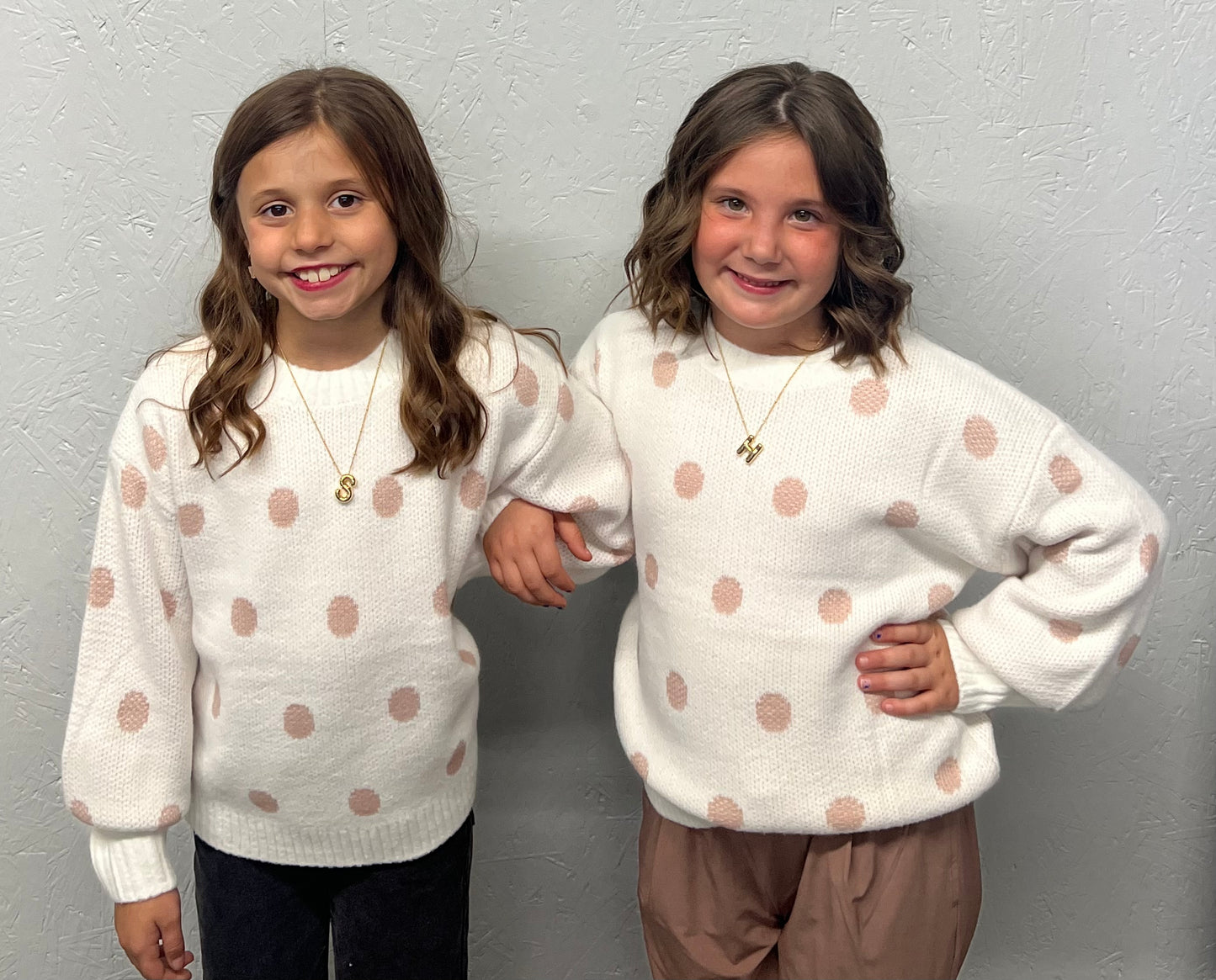 Dotty Delight Sweater- Girls