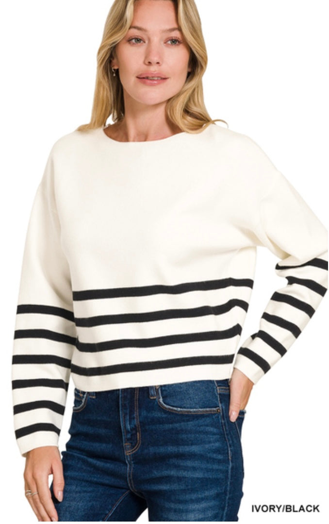 Striped Charm Sweater