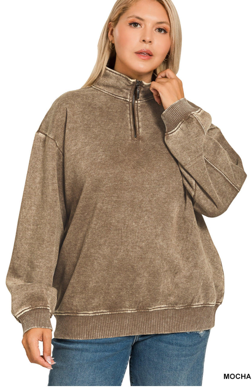 Acid Wash Pullover