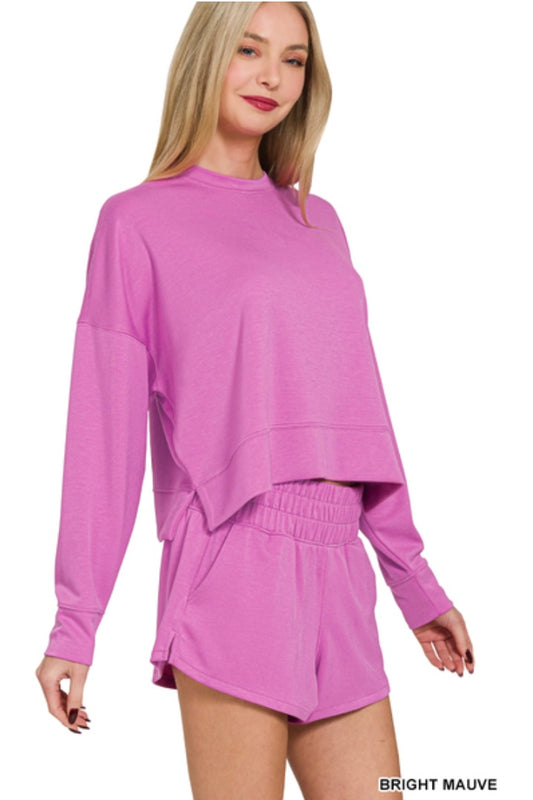 SCUBA LONG SLEEVE & SHORTS SET