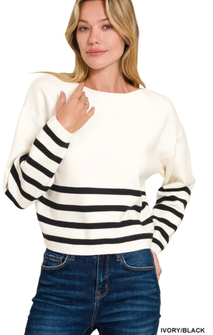 Striped Charm Sweater