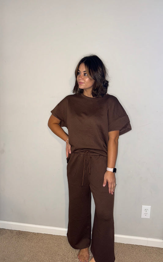 Brown Textured Set