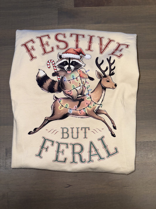 Festive But Feral- Graphic Tee Kids