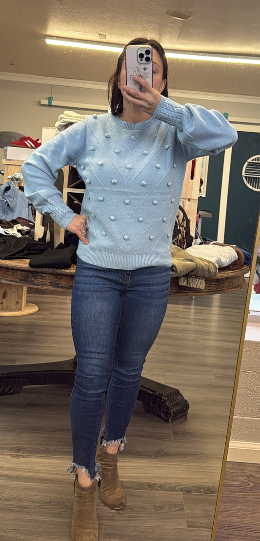 Pom Pom Knit Sweater