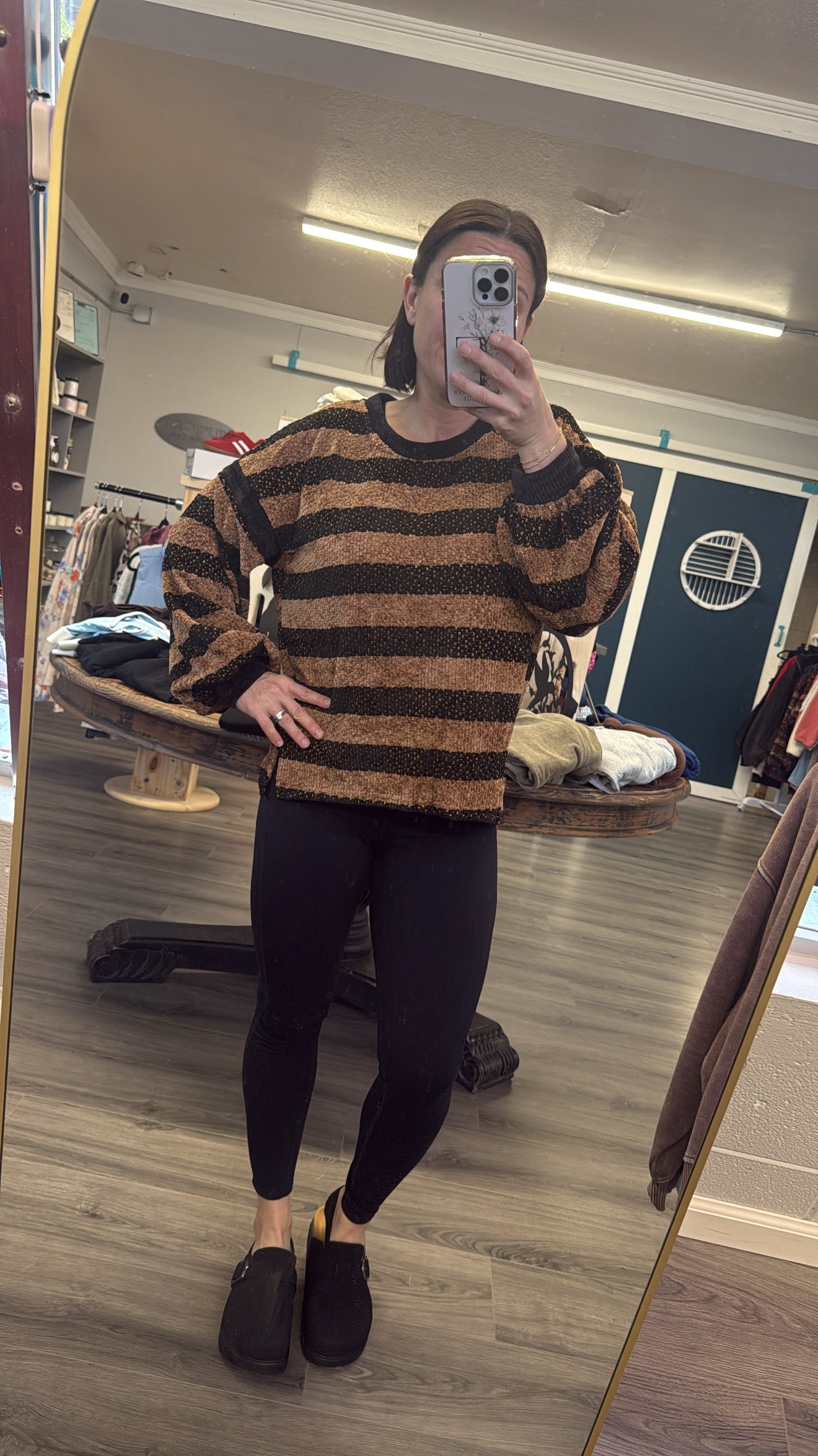 Striped Soft Knit Top