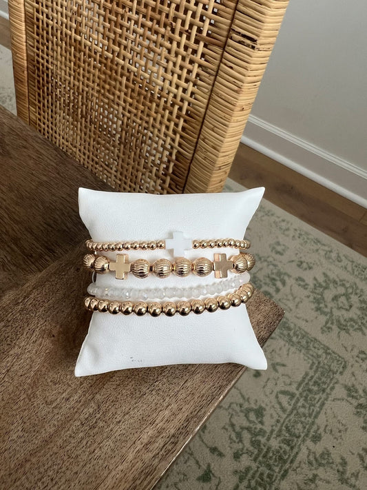 Cross Stacked Bracelets