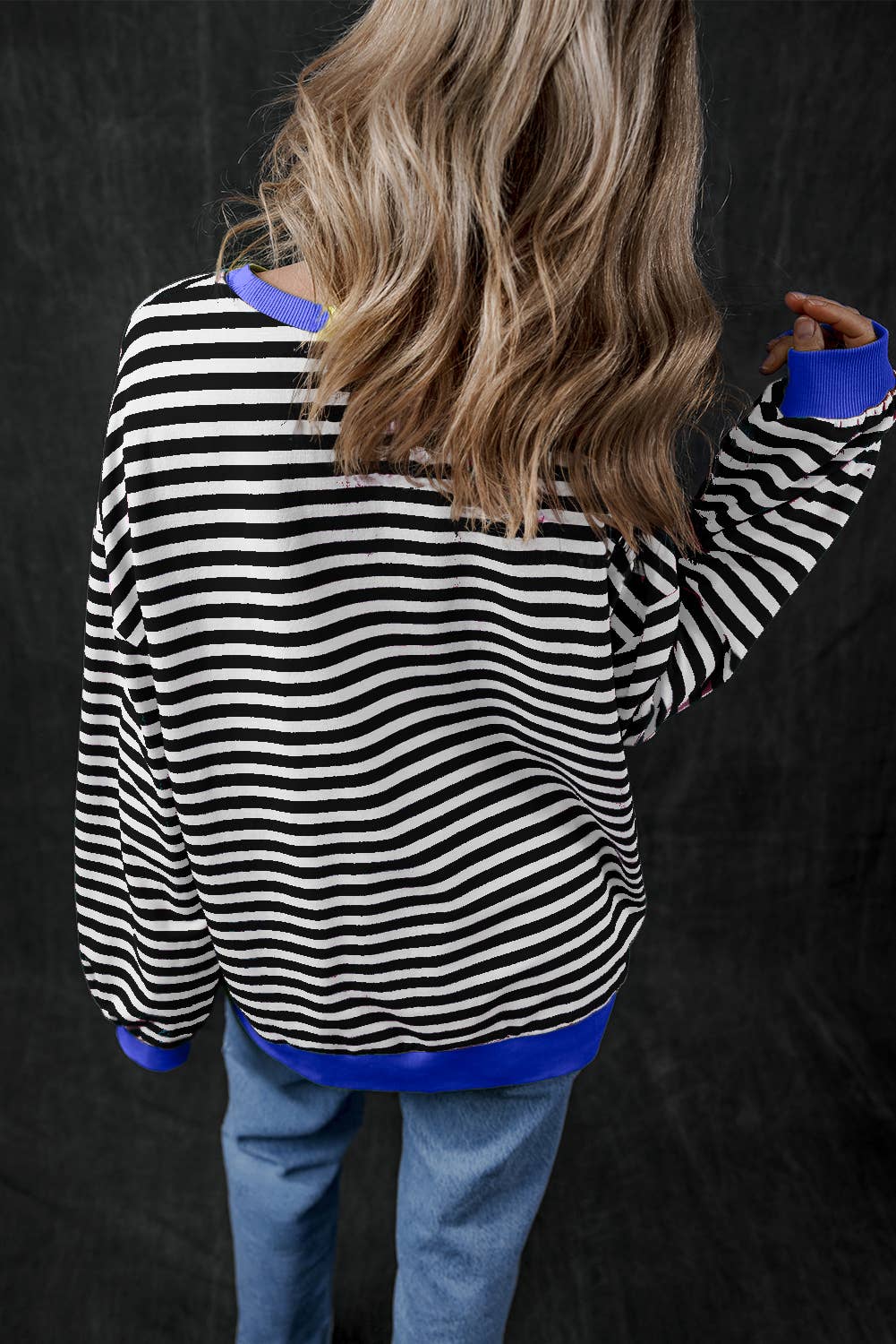 Stripe Long Sleeve Loose Fit