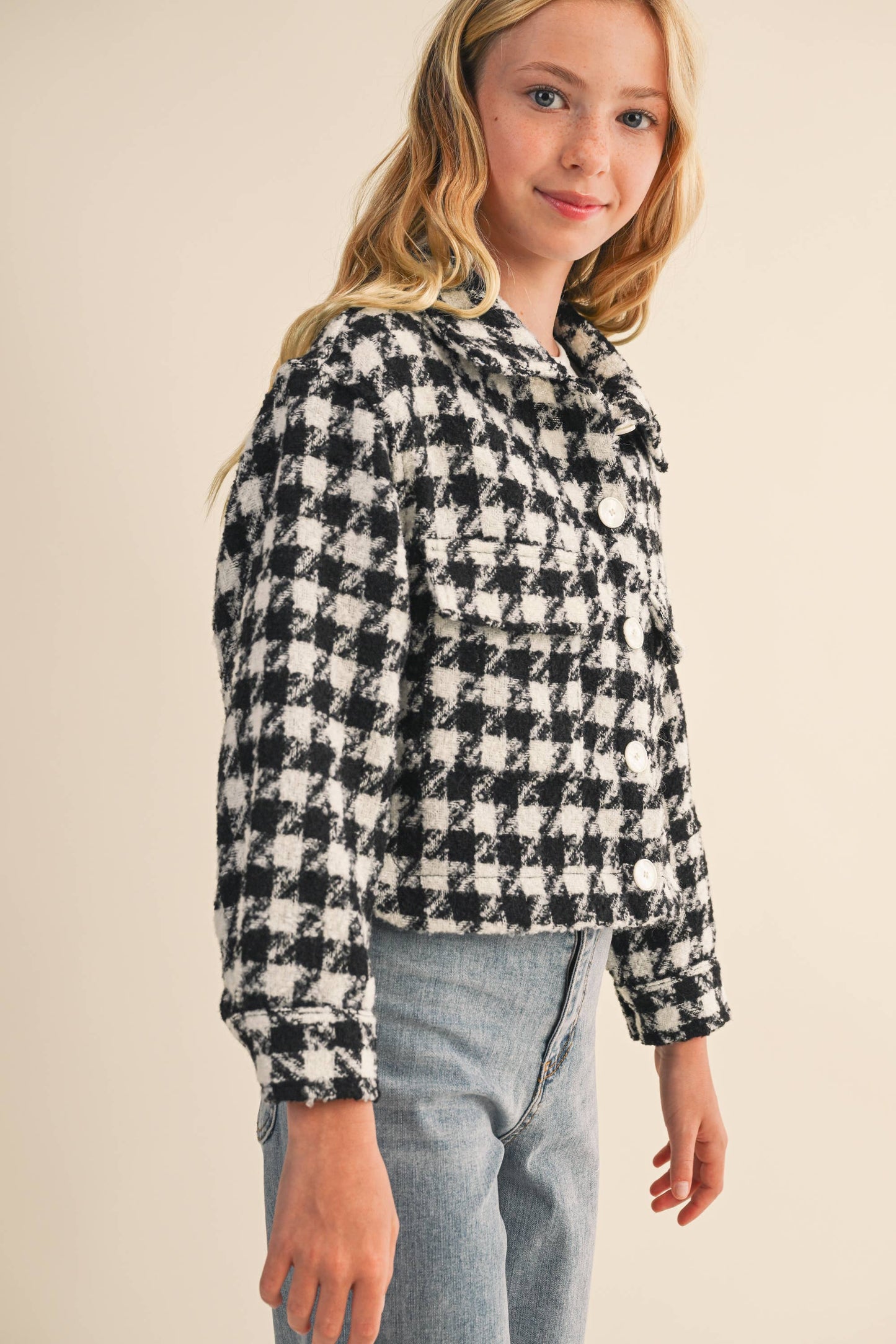 TWEEN Houndstooth Jacket