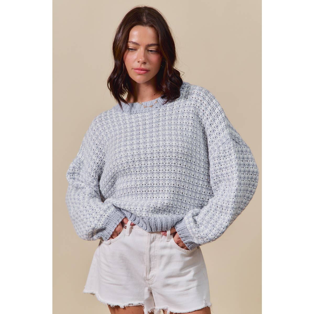 TWO TONE SWEATER