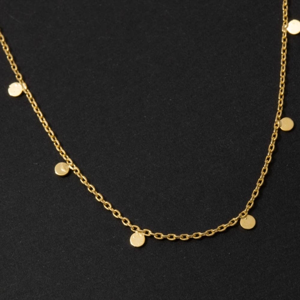 Dainty Mini Disc Necklace