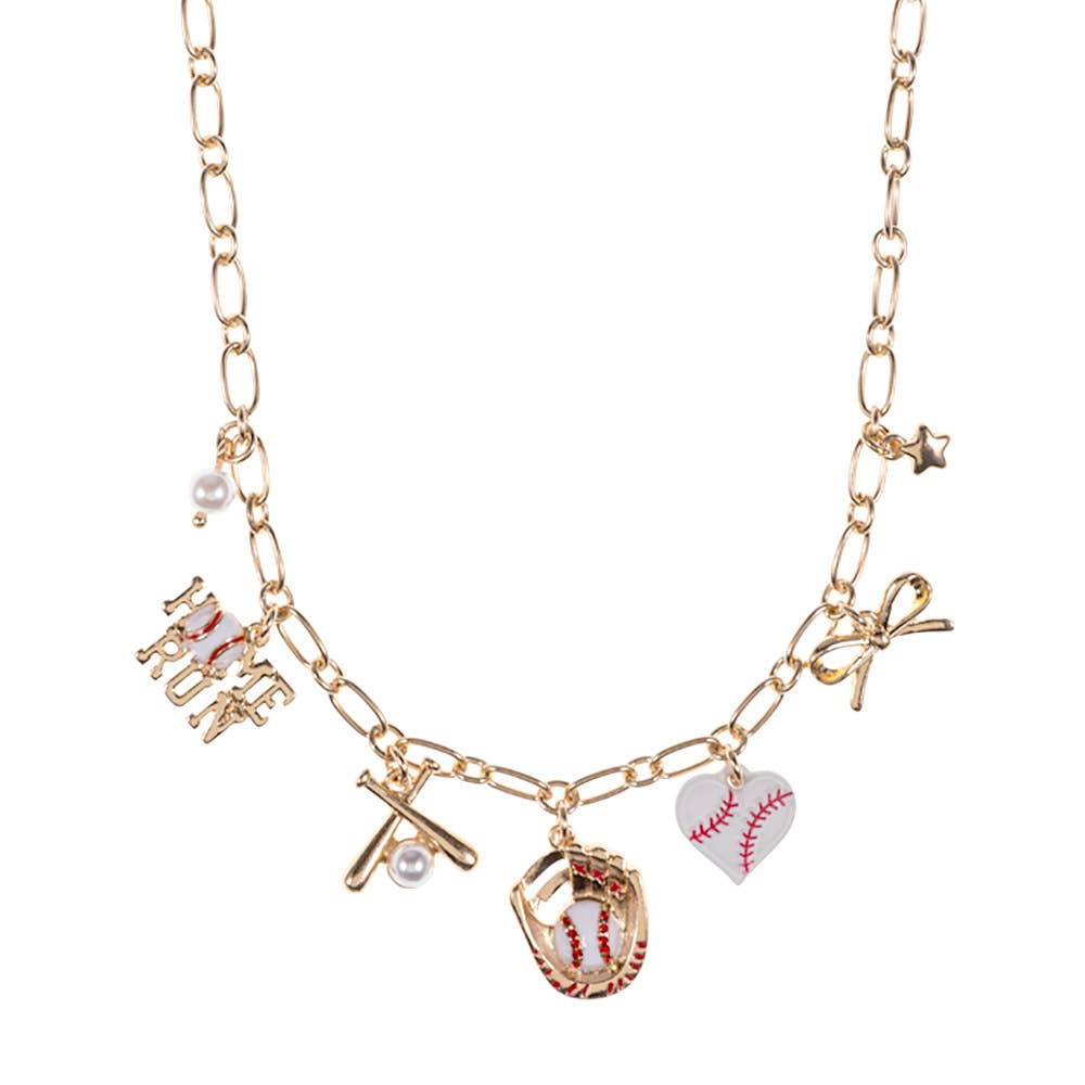 Baseball Charm Necklace