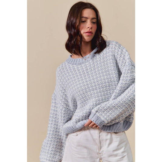 TWO TONE SWEATER
