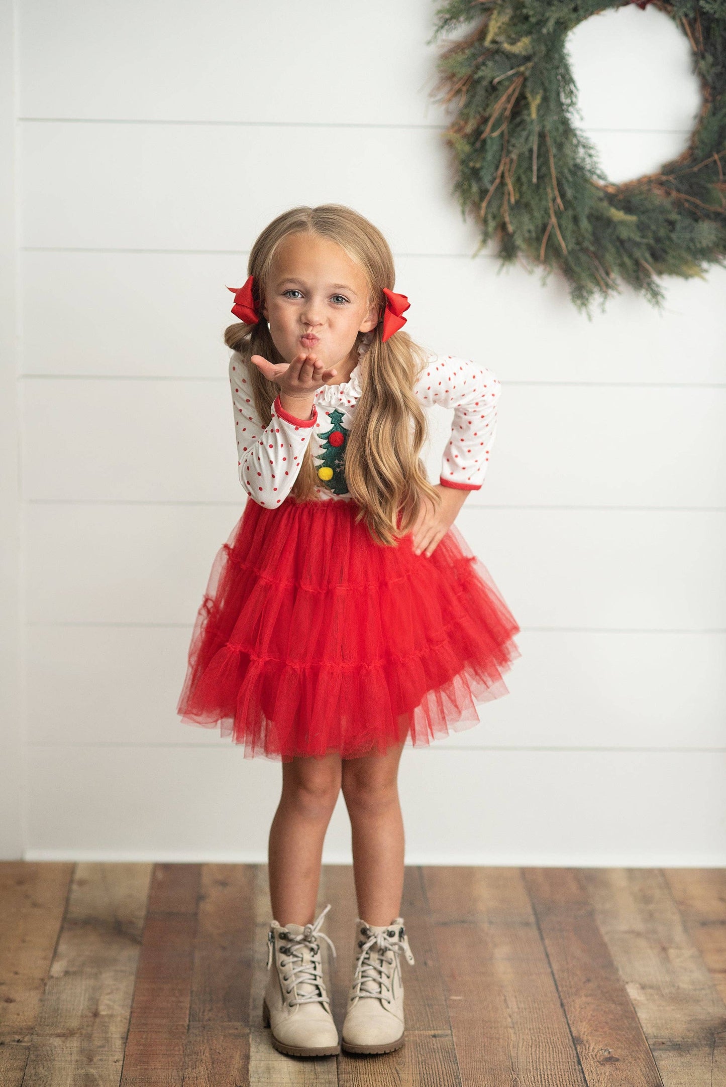 Tree Topper Twirl Dress- Girls