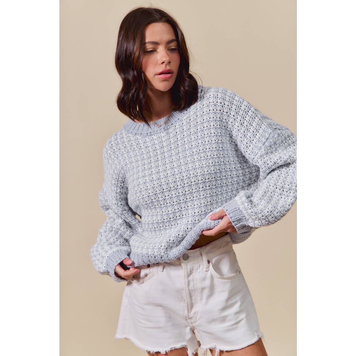 TWO TONE SWEATER