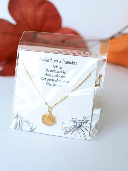 Advice from a Pumpkin Necklace