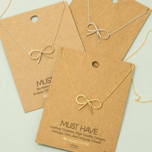 Bow Necklace