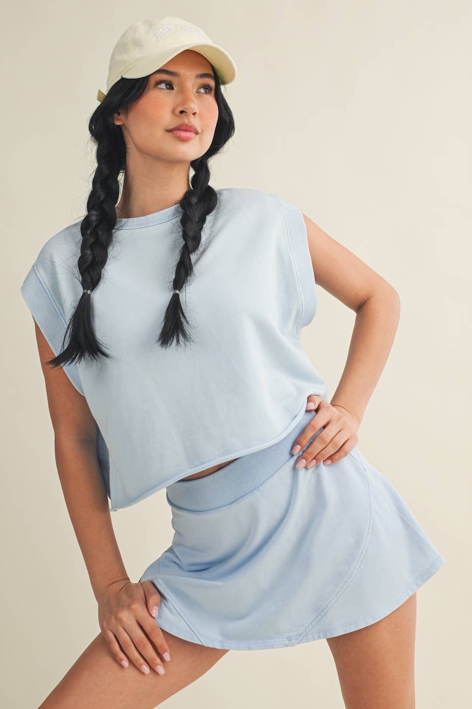 Mineral Wash Open Back Top