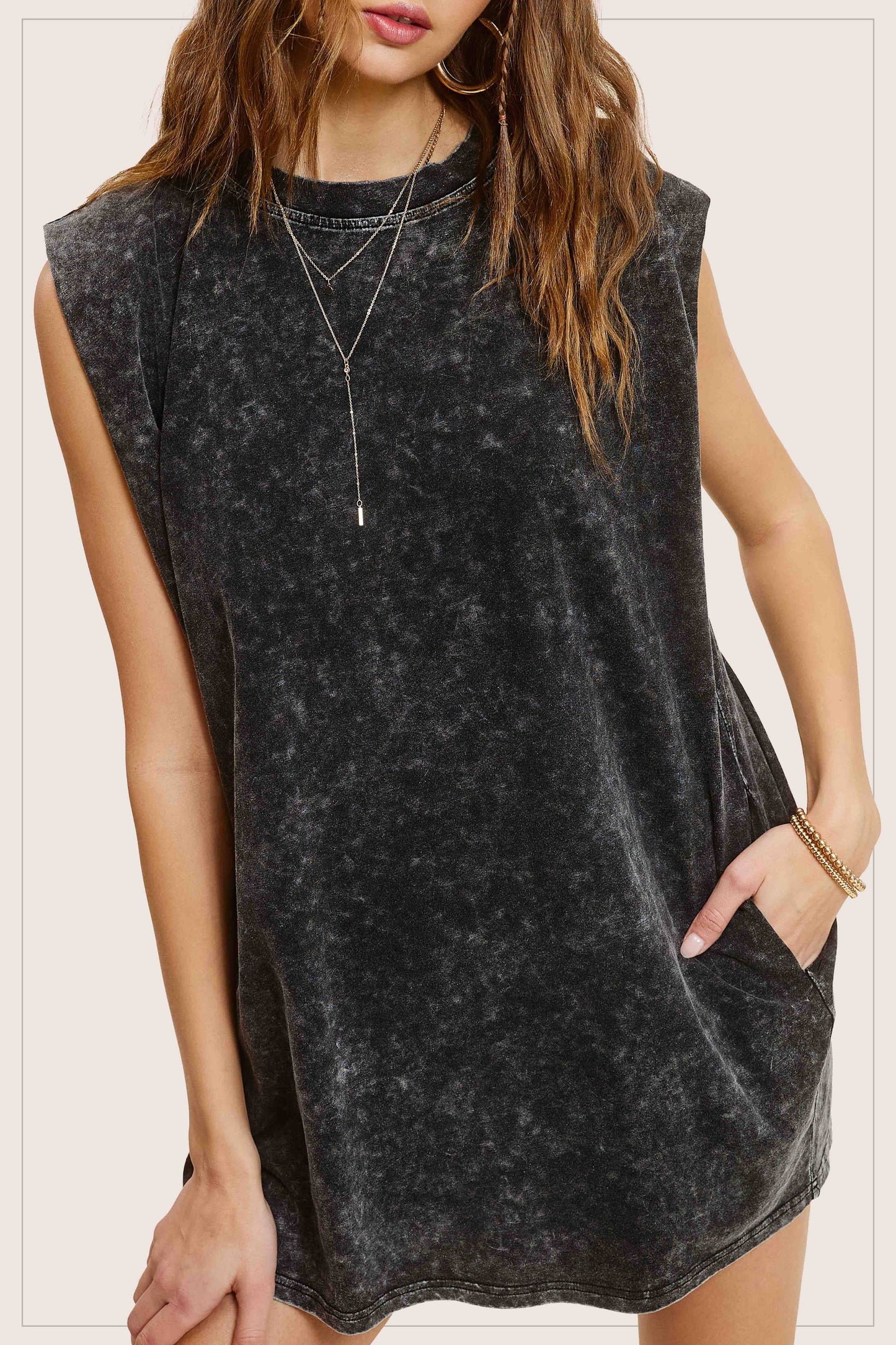 Mineral Washed Dress