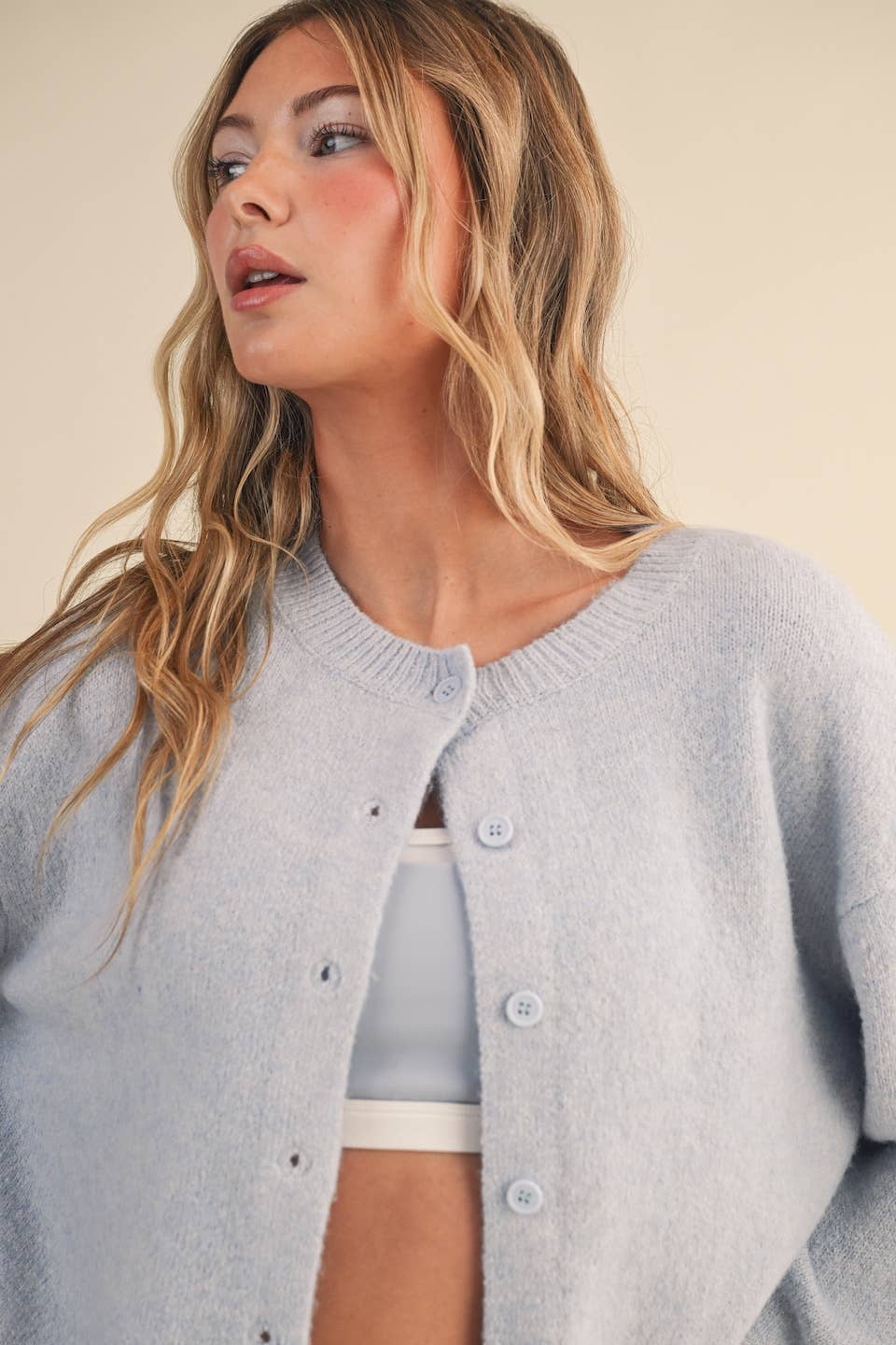 Knit Button Up Cardigan