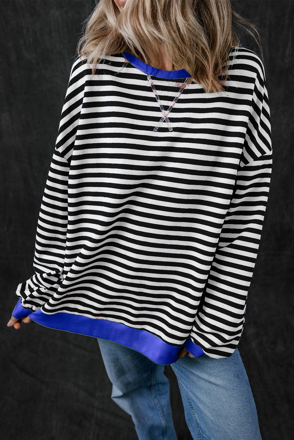 Stripe Long Sleeve Loose Fit