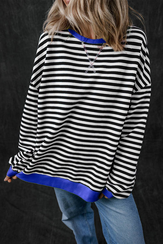 Stripe Long Sleeve Loose Fit