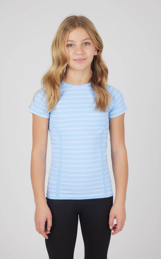 Girls Stripe Seamless Everyday Tee