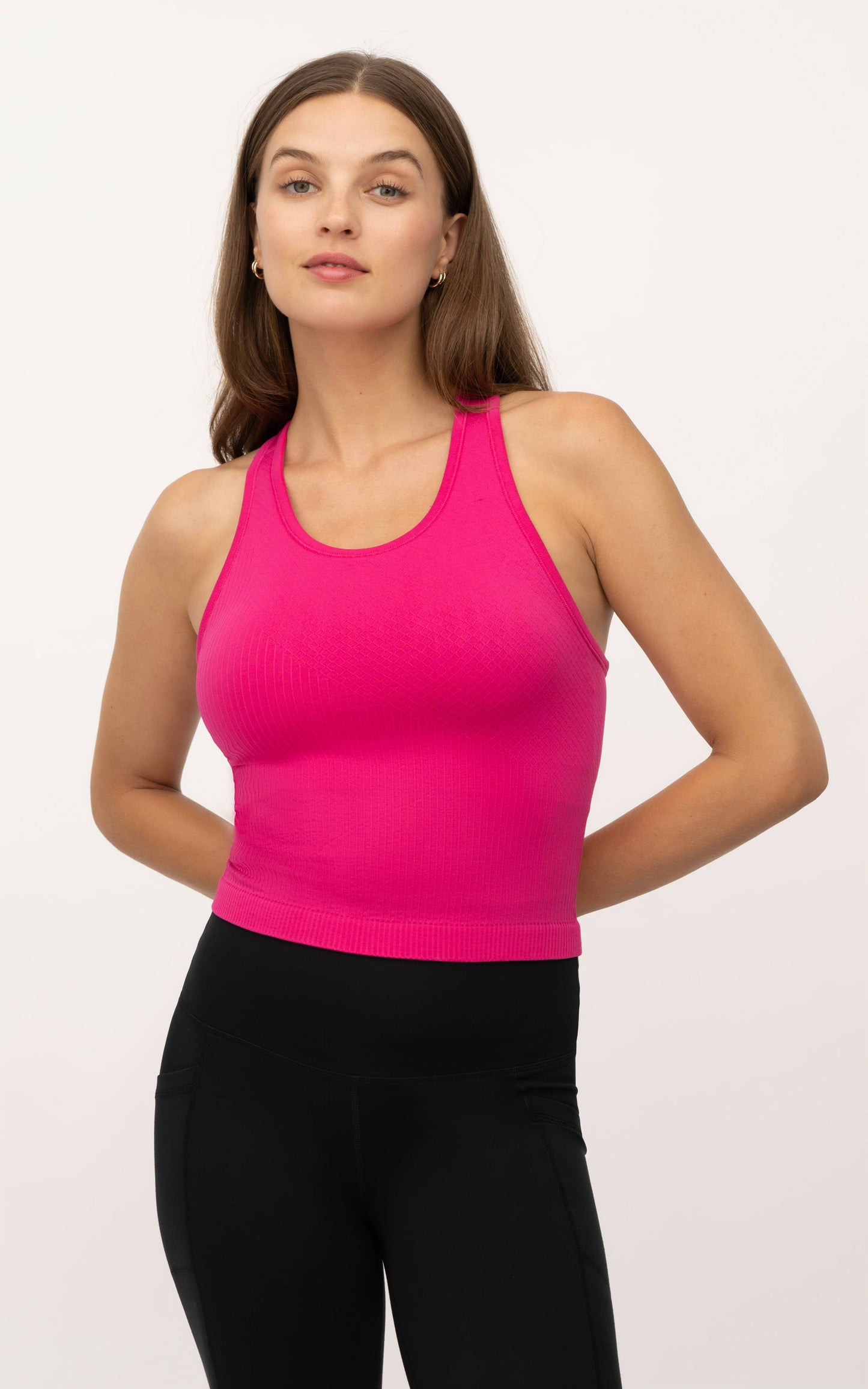 Rib Seamless Racerback Tank Sportbra