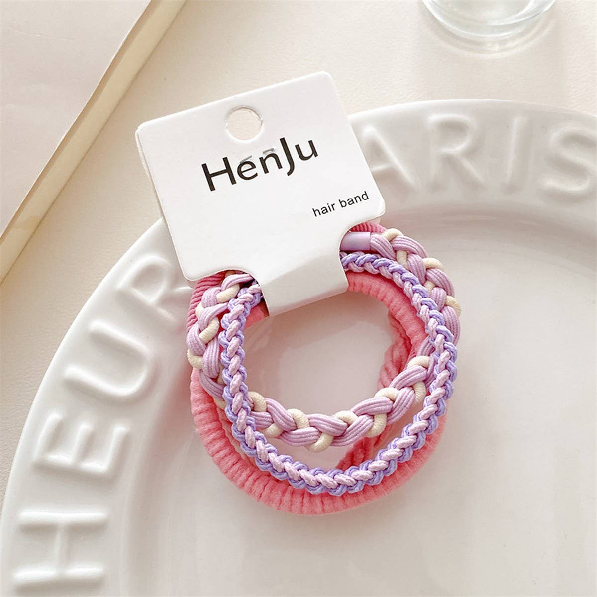 CANDY COLOR HAIR TIES 5-PIECE