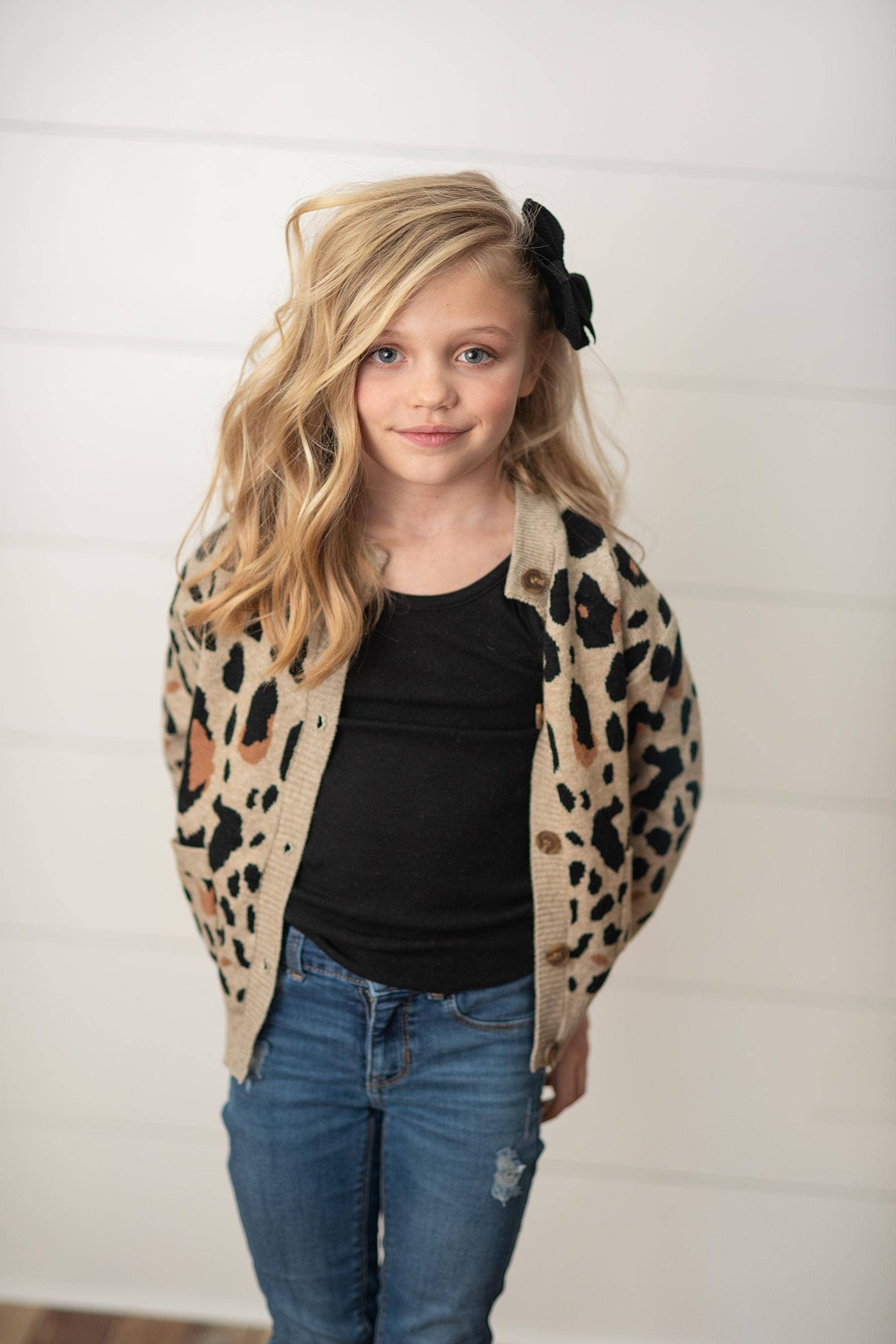 Kids Leopard Cardigan