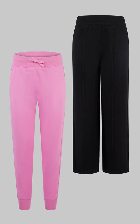 Girls Scuba Wide Leg and Jogger - 2 PCS Set