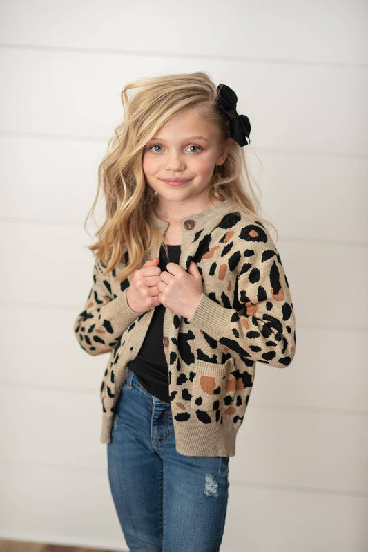 Kids Leopard Cardigan