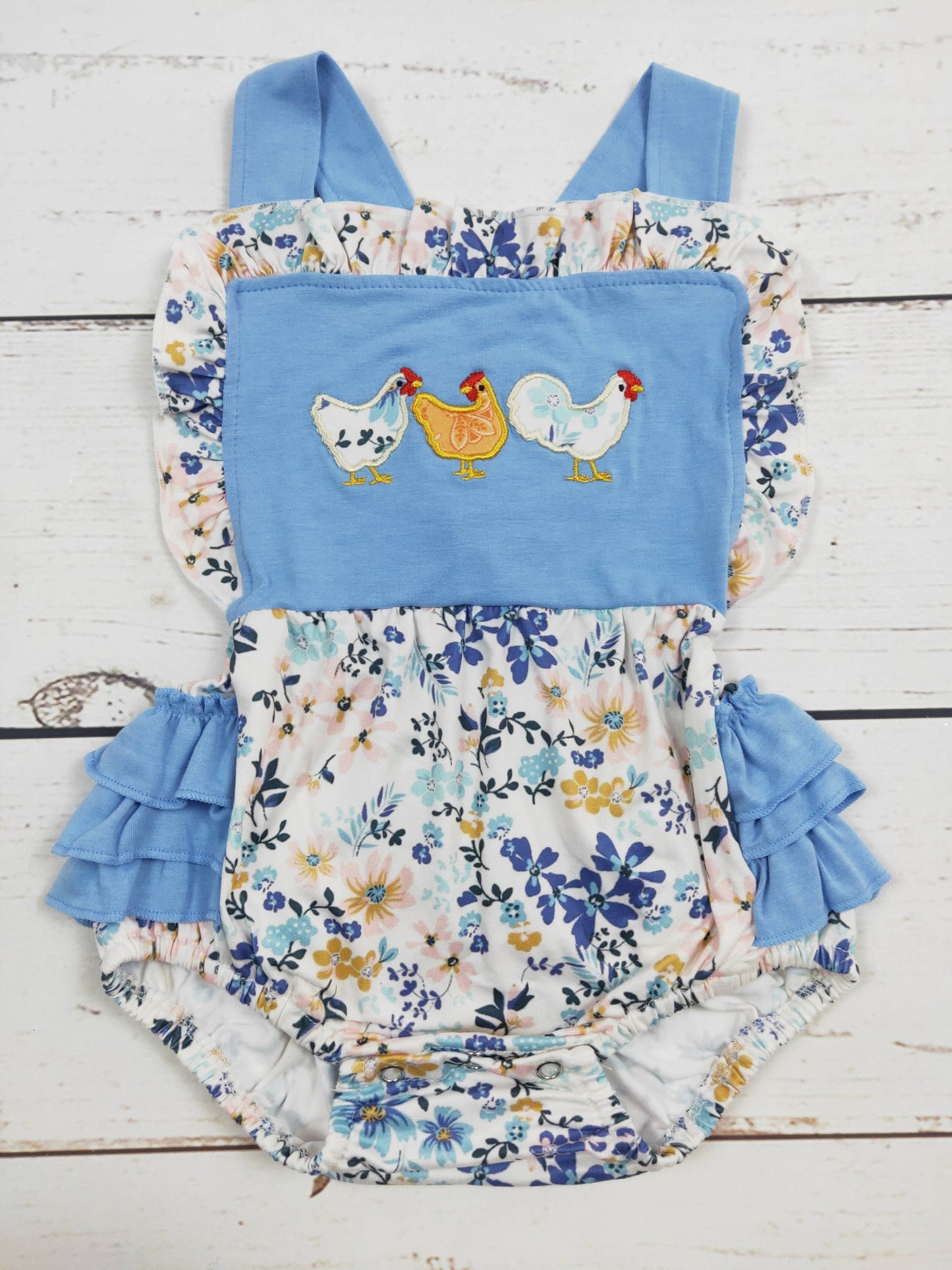 Chicken Onesie With Ruffle