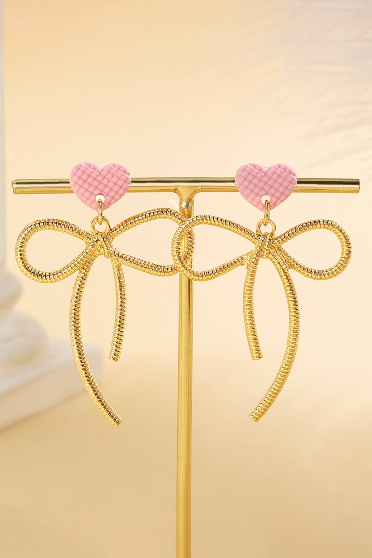 Heart & Bow Earrings