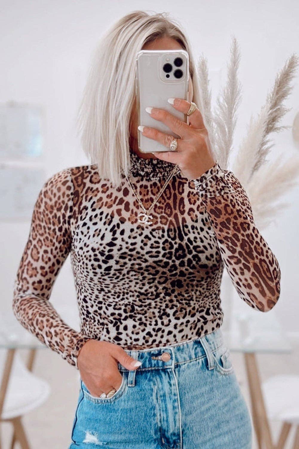 Leopard Mesh Bodysuit