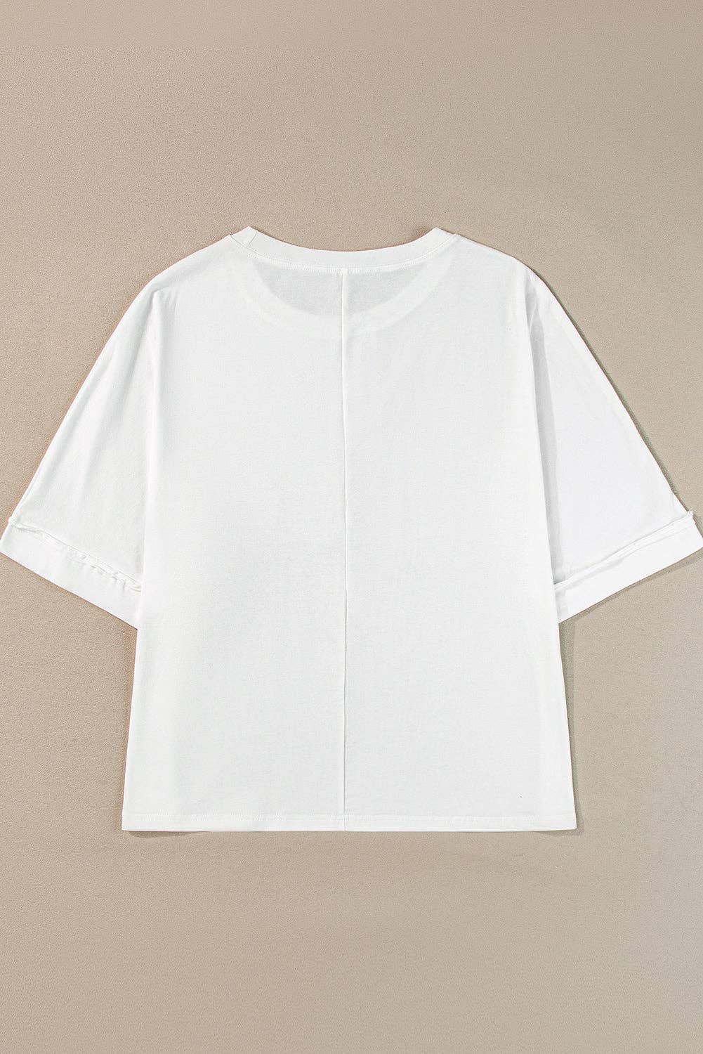 MAMA Sequin Patch Crewneck T-Shirt