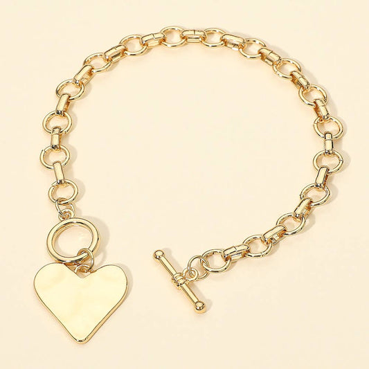 Heart Charm Bracelet