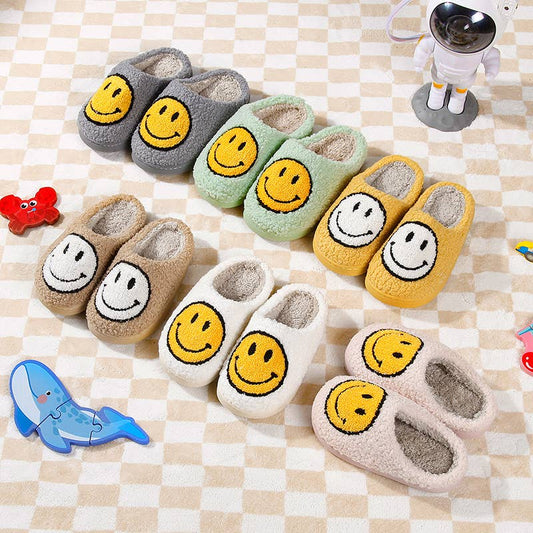 Kids Happy Face Slippers