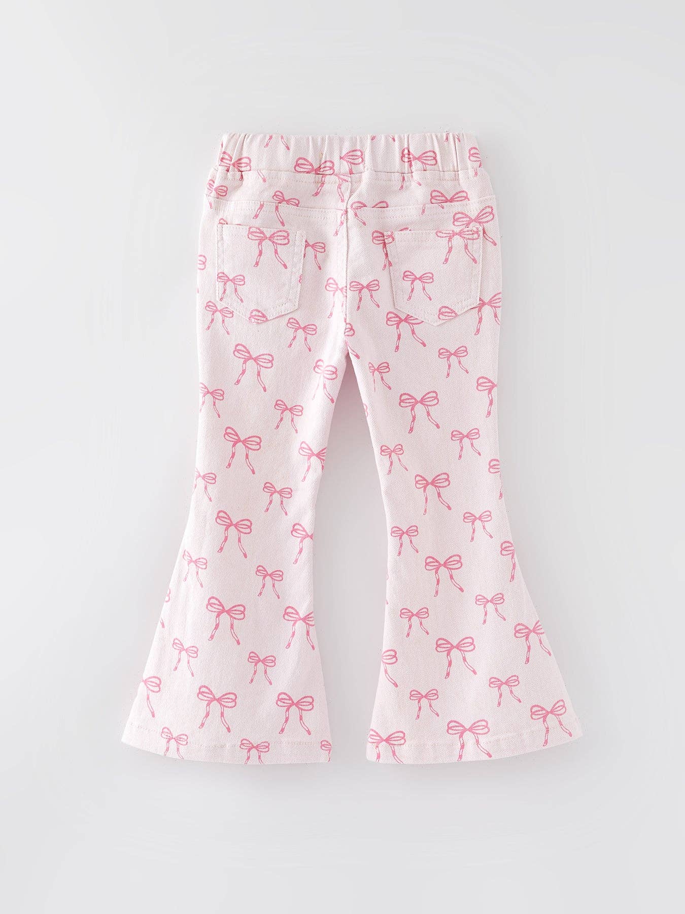 Pink Bow Flares- Girls
