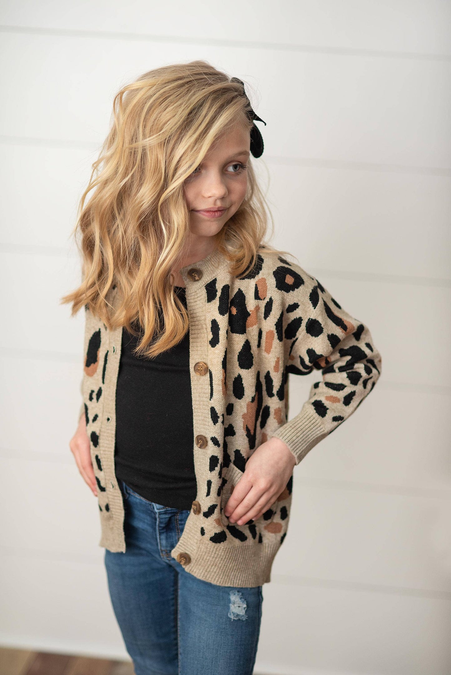 Kids Leopard Cardigan